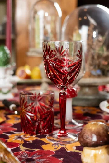 طقم كؤوس بنقشة نجمة، 4 قطع