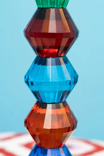 Candlestick Holder in Crystal Glass