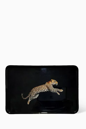 صينية بنقشة حيوانات حديد