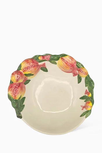 Pomegranate Salad Bowl in Ceramic