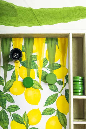 مجموعة لعبة طاولة بنقشة ليمون أمالفي خشب