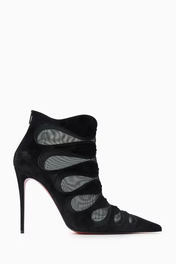 حذاء بوت سيركس ماكس بكعب 100 مم جلد عجل مخملي