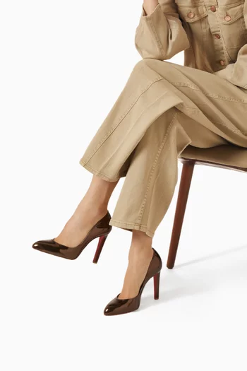 Fannylove 100 Pumps in Laminated Calf Leather