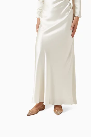 حذاء ميس زي ديجراستراسينا بيرلا بكعب مسطح قماش شبكي