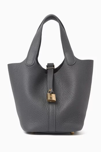 Unused Picotin 18 Bag in Clemence Leather