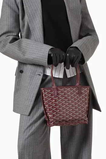 Unused Mini Anjou Tote Bag in Goyardine Canvas