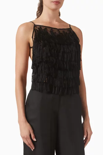 Tassel Tie Top in Silk