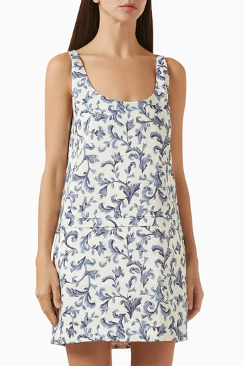 Rue Mini Dress in Linen-blend