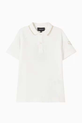 تي شيرت بولو بشعار النسر قطن بيكيه