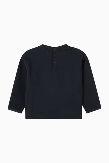 Eagle Logo Sweatshirt in Cotton-blend