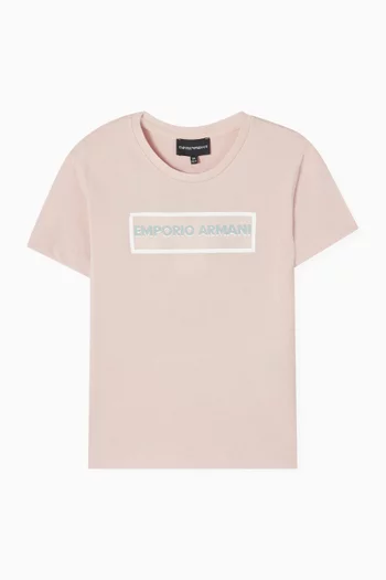 Logo Text T-shirt in Cotton