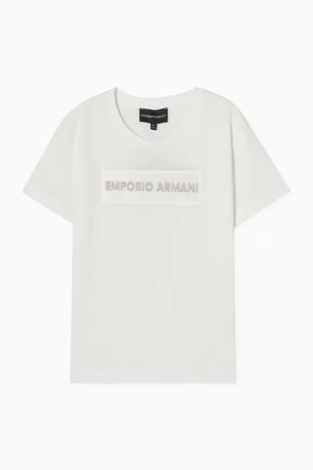 Logo Text T-shirt in Cotton