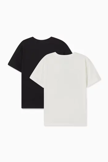 Printed T-shirts in Cotton, Set of 2