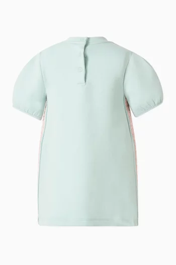 Logo-tape Dress in Jersey