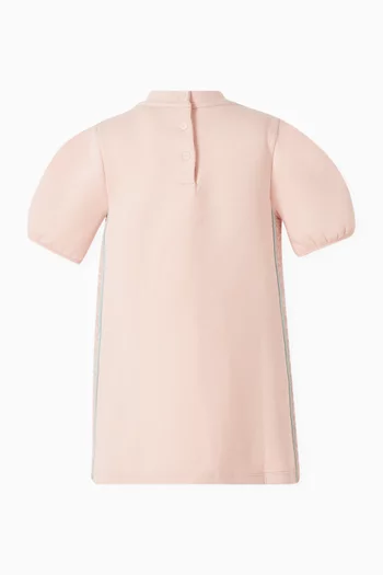 Logo-tape Dress in Jersey