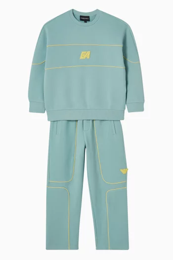 Logo Sweatpants in Jersey Piqué