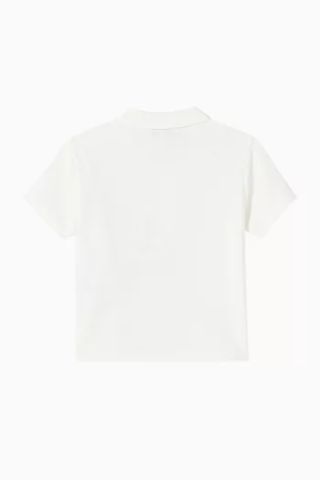 تي شيرت بولو بشعار الماركة قطن