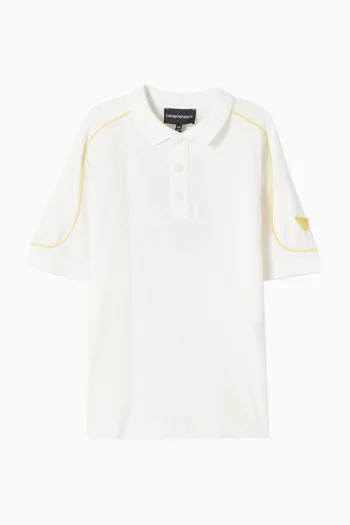 تي شيرت بولو بشعار الماركة قطن