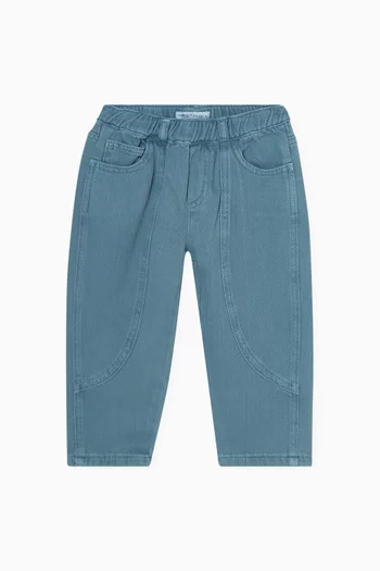 Front Stitch Jeans in Denim