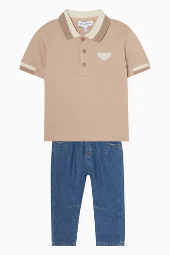 Eagle Logo Jeans in Denim