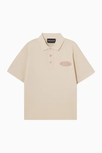 Logo Polo Shirt in Cotton
