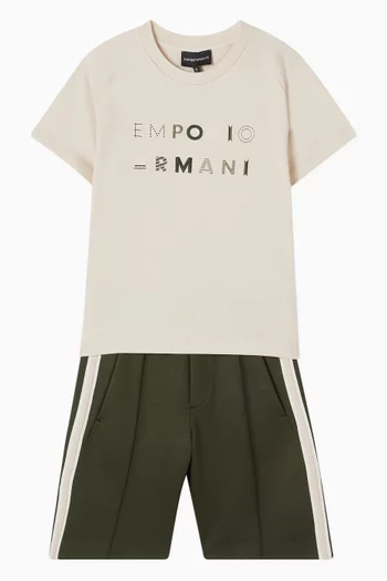 Logo Shorts in Cotton