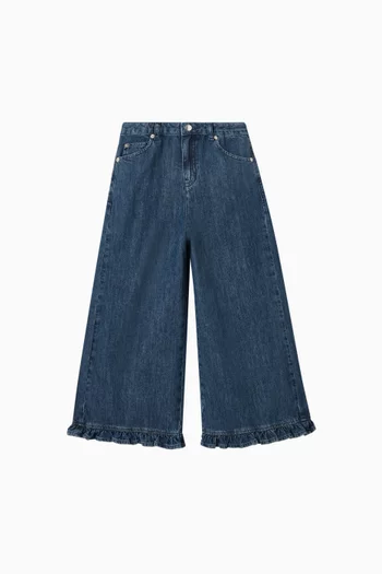 Wide-leg Ruffled Pants