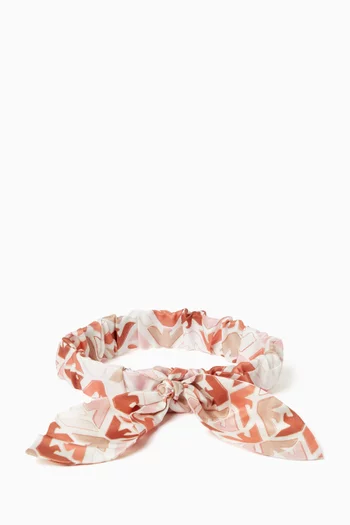 Printed Headband in Silk
