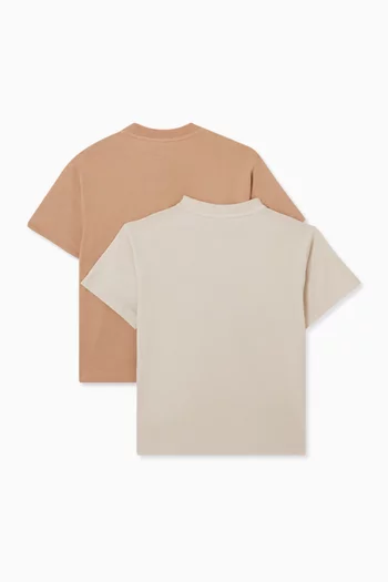 Printed T-shirt in Cotton, Set of 2