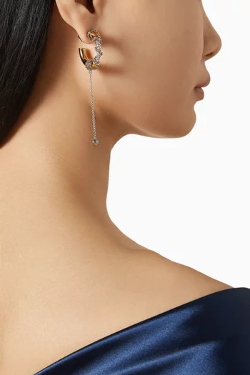 أقراط أميتي نحاس مطلي ذهب عيار 12‏