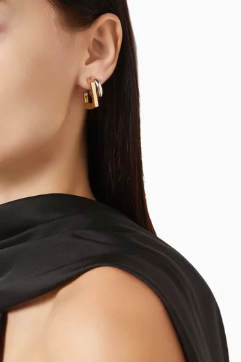 أقراط تينا ميني نحاس مطلي