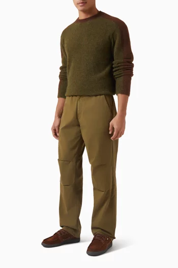 Alpine Contrast Knit Sweater in Alpaca-blend