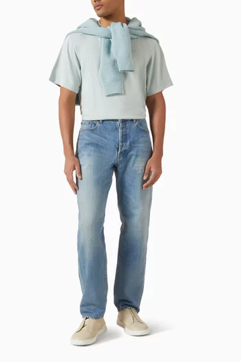 Oak Faded Wash T-shirt in Organic Cotton