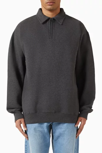 Hook Half-zip Sweatshirt in Organic Cotton