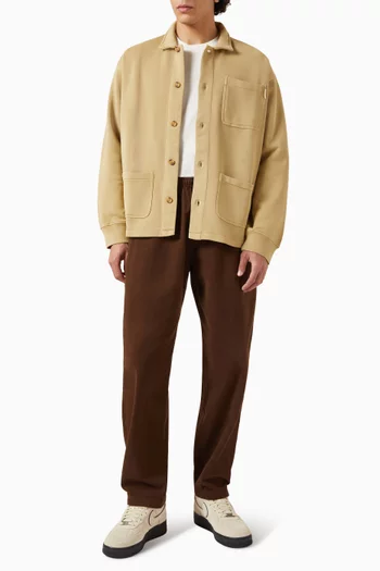 معطف بتصميم عملي بشعار الماركة دينم