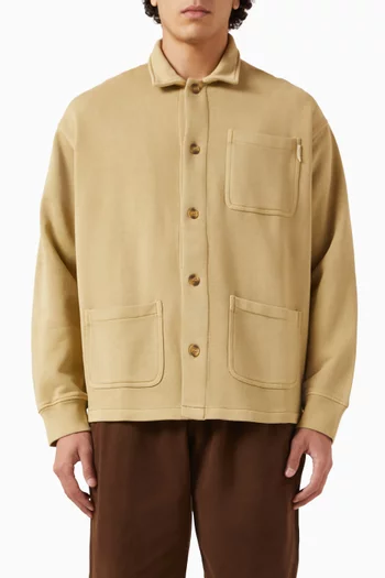 معطف بتصميم عملي بشعار الماركة دينم