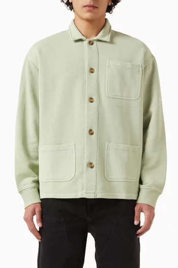 معطف بتصميم عملي بشعار الماركة دينم