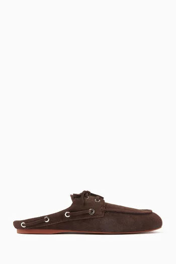 Beau Loafer Mules in Suede