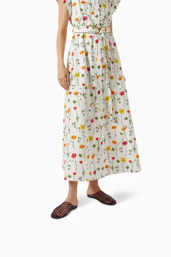 Jacey Flat Slides in Rubber