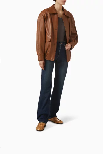 حذاء سهل الارتداء لو لوفر جلد أنقليس