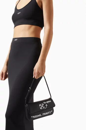 Jitney 0.7 Quote Shoulder Bag in Leather