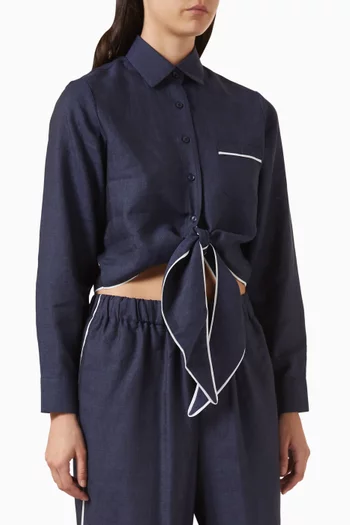 قميص فيليس قصير برباط