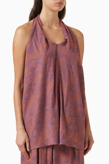 بلوزة دورا بحمالة حول الرقبة