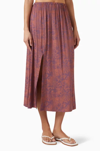 تنورة نالا مزينة بنقشة