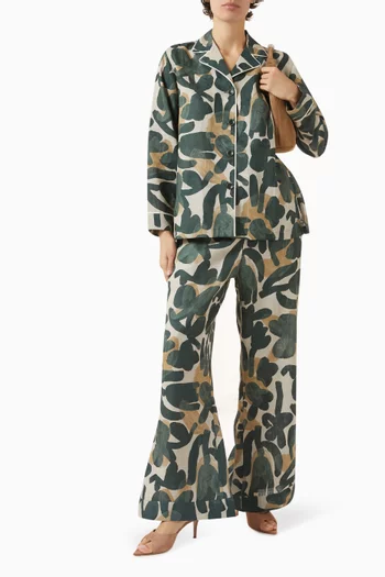 قميص ميراندا مزين بنقشة