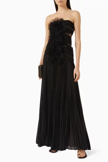 Seraphina Pleated Dress in Tulle