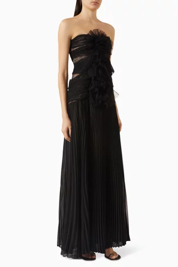 Seraphina Pleated Dress in Tulle