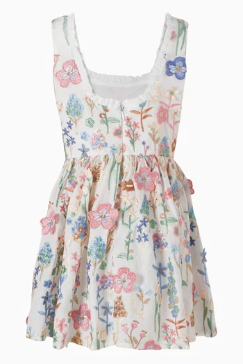 Everly Embroidered Mini Dress