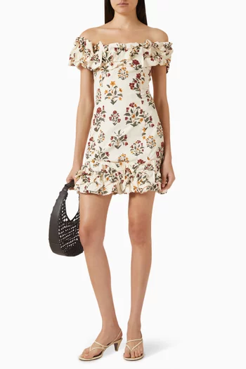 Jardín Andes Mini Dress in Cotton