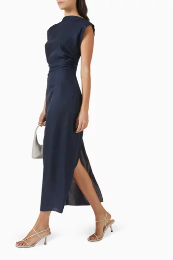 فستان بدرابيه حرير جاكار